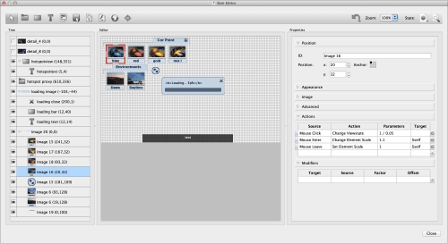 Object2VR pozwala na utworzenie własnego wyglądu odtwarzacza filmów obiektowych